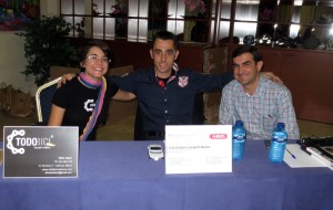 Silvia López, José Antonio Crespillo y Luis Santana, los responsables de este encuentro.
